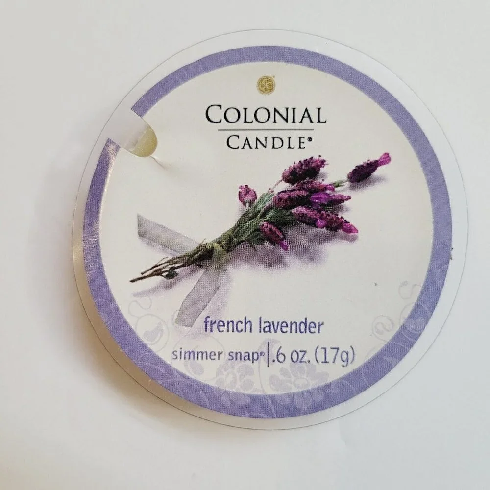 Colonial Candle Wax Simmer Snaps x4 French Lavender Discontinued Scent VHTF - Picture 2 of 3